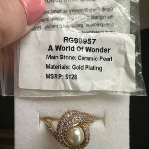 BP April Birthday Collection Ring Size 9 - A World Of Wonder Pearl